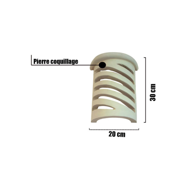 Applique murale en pierre reconstituée